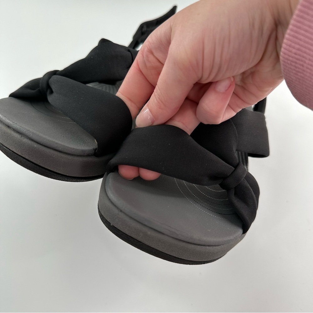 Clarks cloudsteppers Arla Meg sandals black comfort walking - Picture 10 of 14